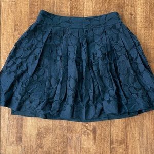 Black double lined lace skirt